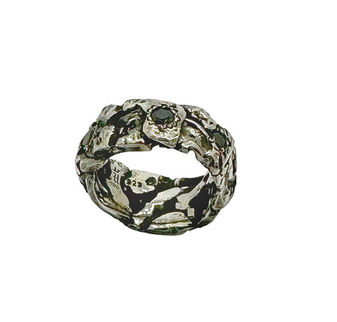 Abihu Silver Ring